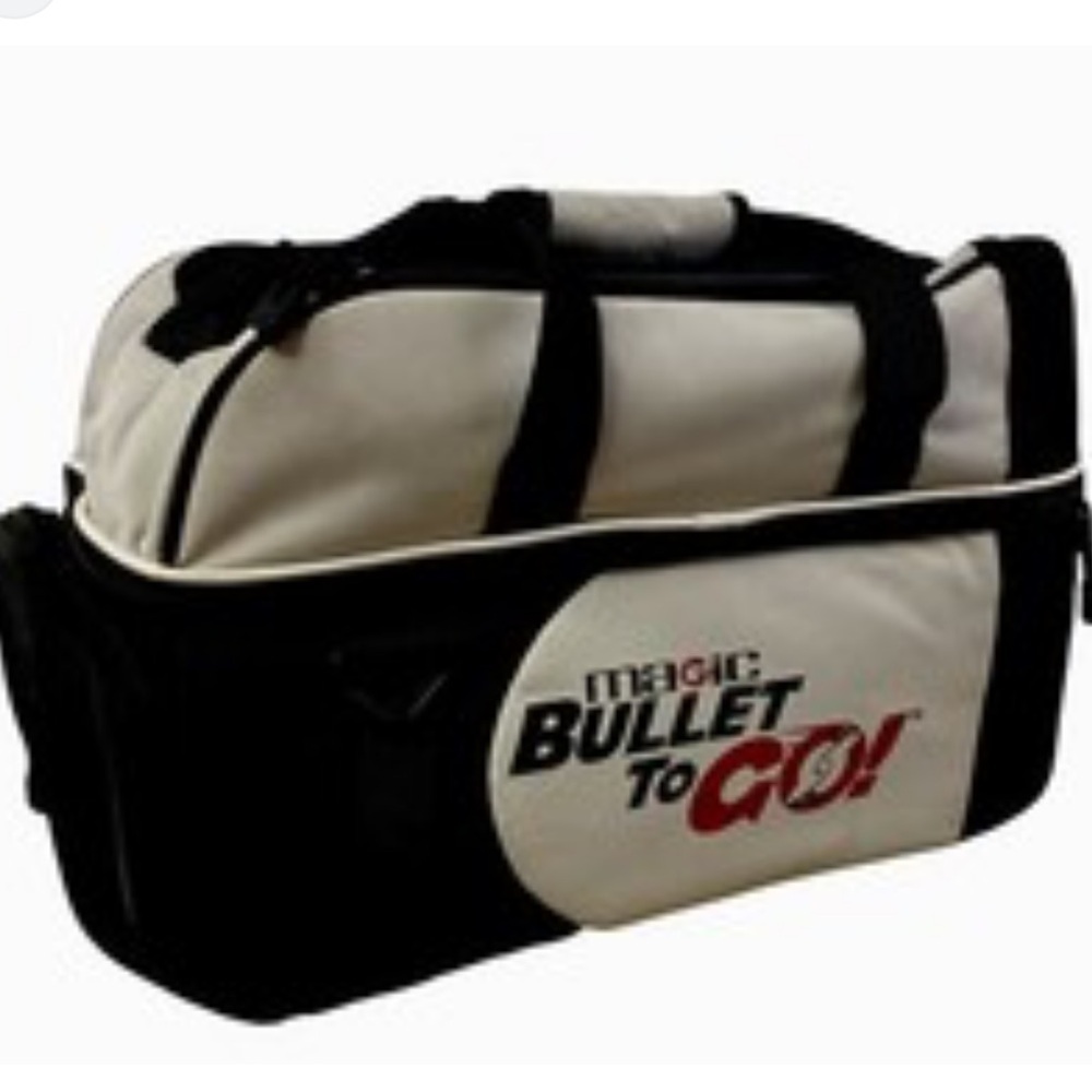NWT Magic Bullet To Go Black and White Men's Gym Bag